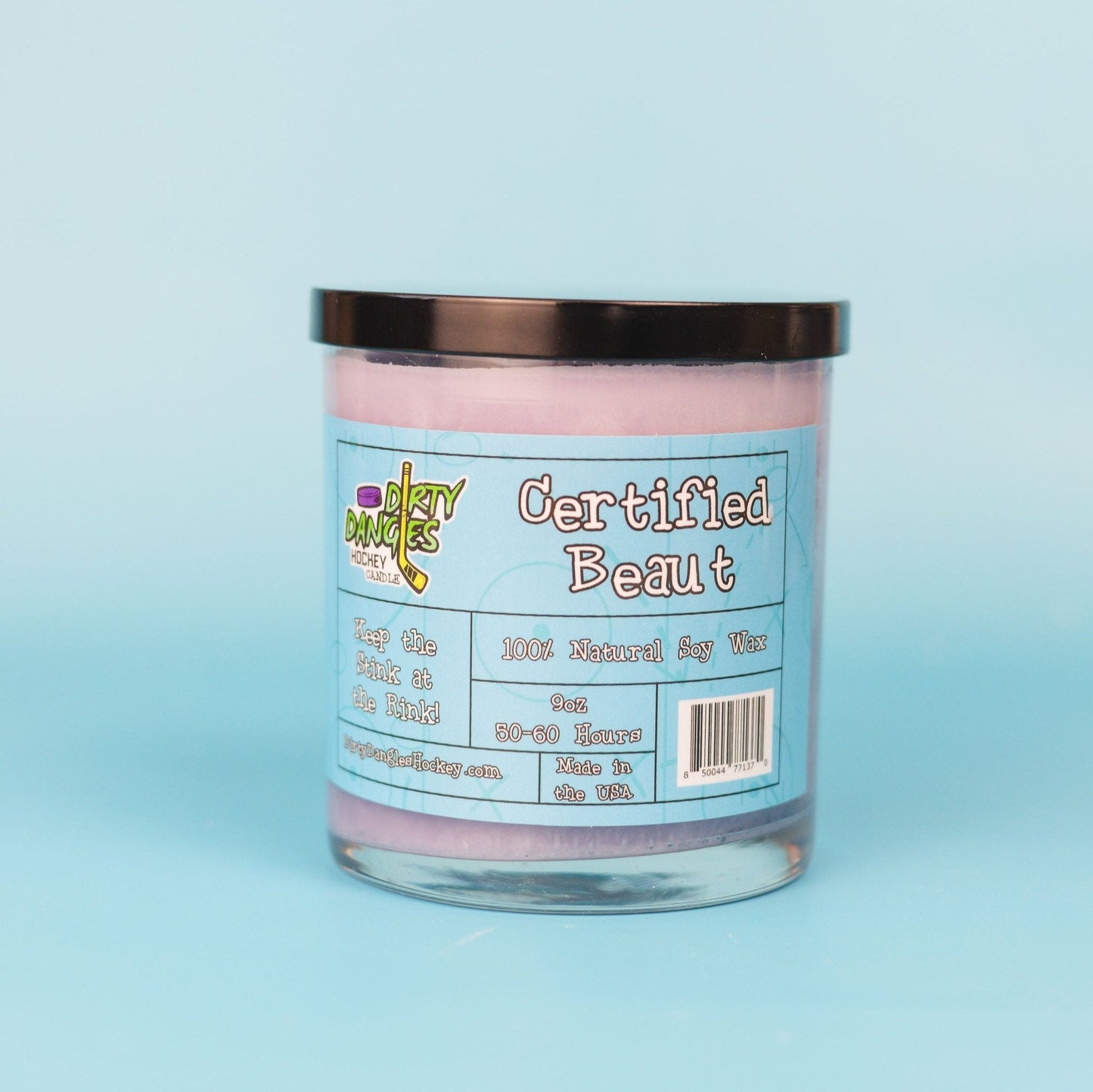 Dirty Dangles Hockey Candles - Certified Beaut (Lavender Lemongrass)
