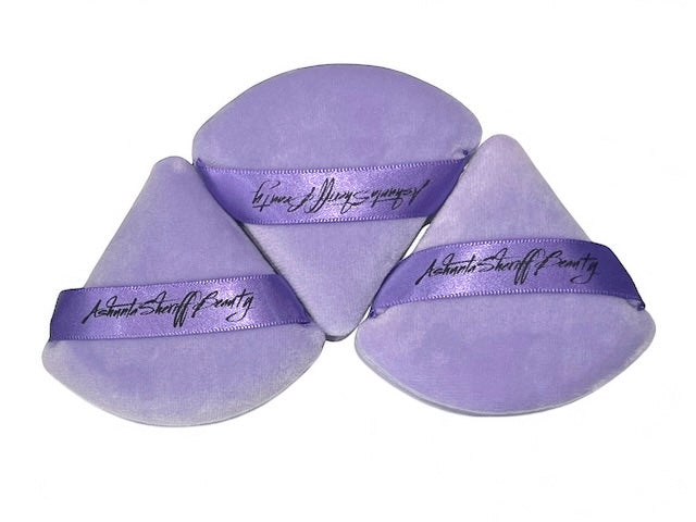 Beauty Velvet Hypoallergenic Ultra Soft Purple Puffs (3-Pack)