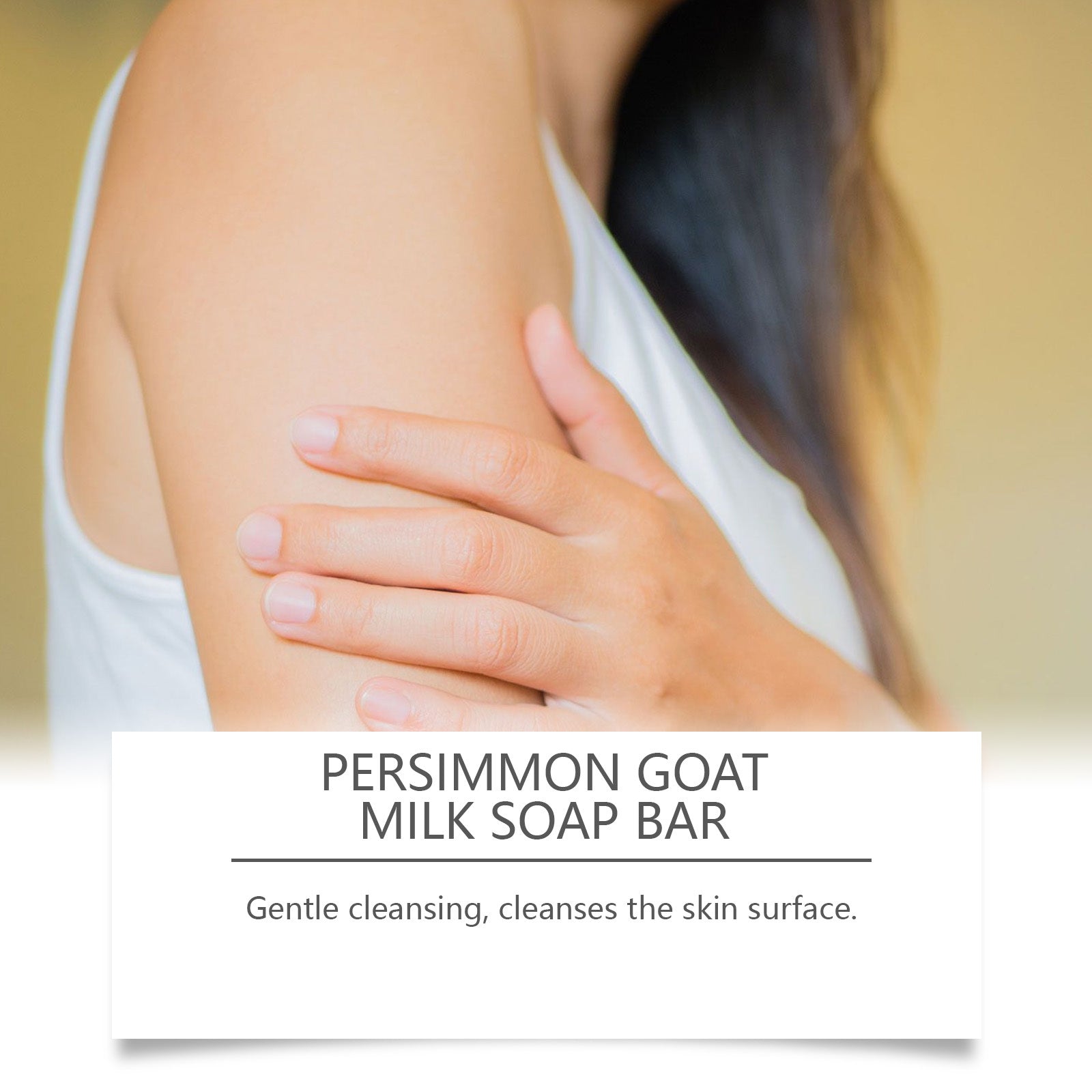 OceAura Persimmon Goat Milk Body Soap Moisturizing, Moisturizing, Gentle Cleansing, Fragrant, Softening, Skin Care Soap