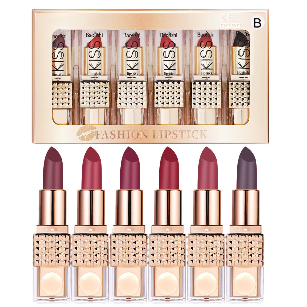 Universal Pearlescent Sequins Colorful Lipstick Kit