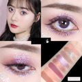 Nine Colors Matte Shimmer Sequins Earth Color Thin And Glittering Eye Shadow Plate