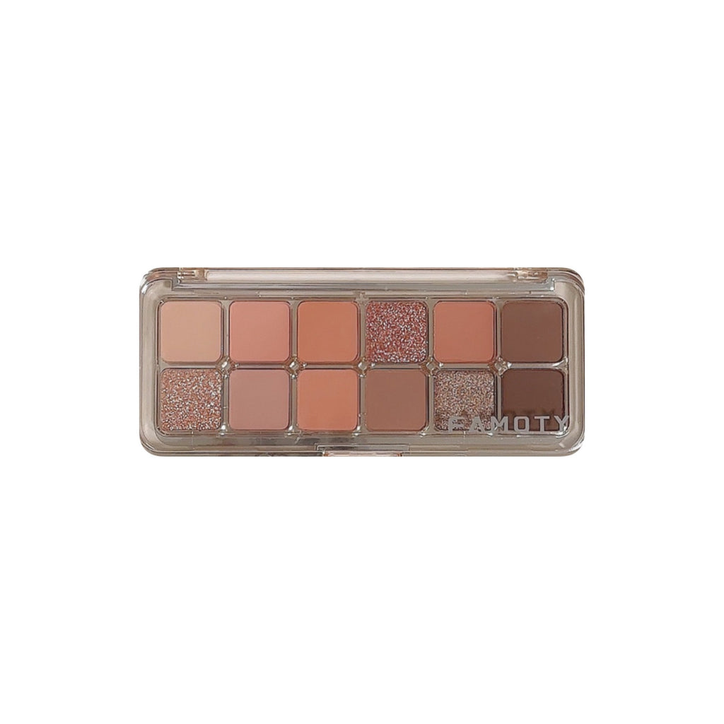 12-color Eyeshadow Palette Versatile Earth Tones Shimmer Matte