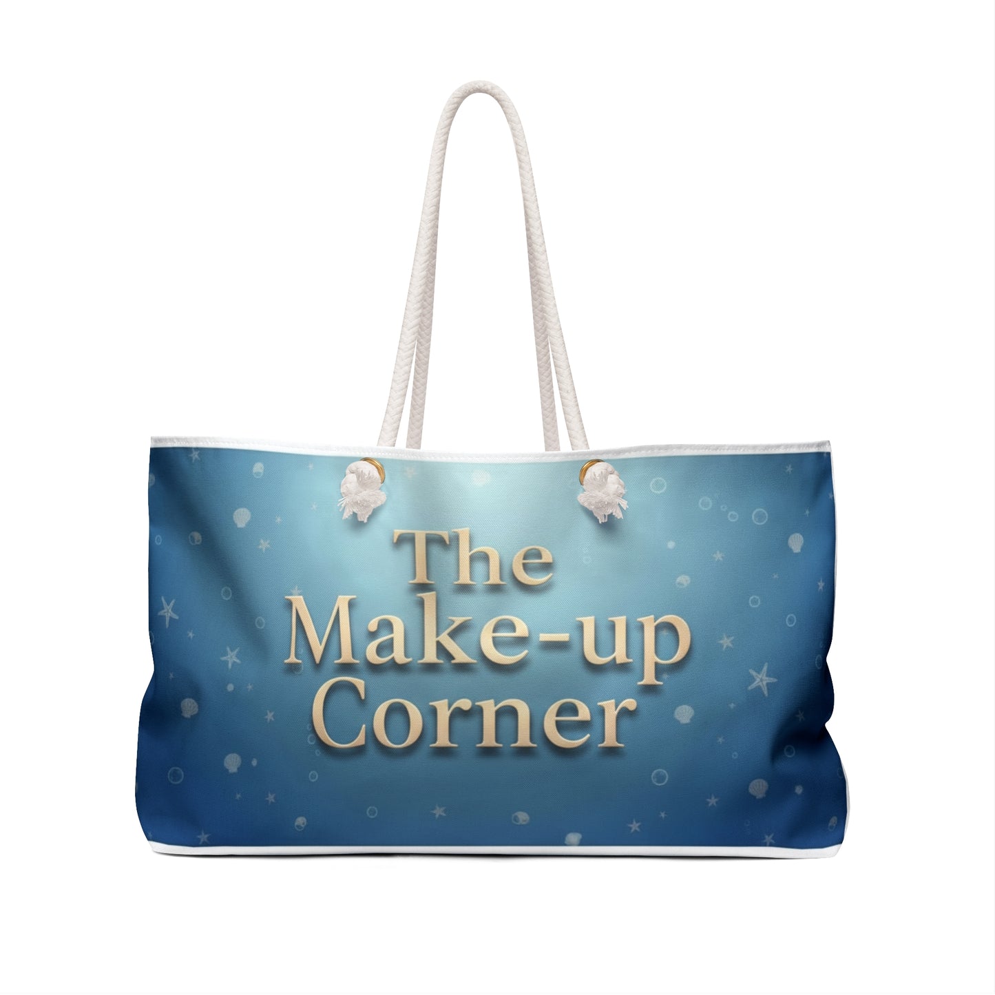 The Make-up Corner Blue Ocean Weekender Bag — Large Cosmetic Travel Tote