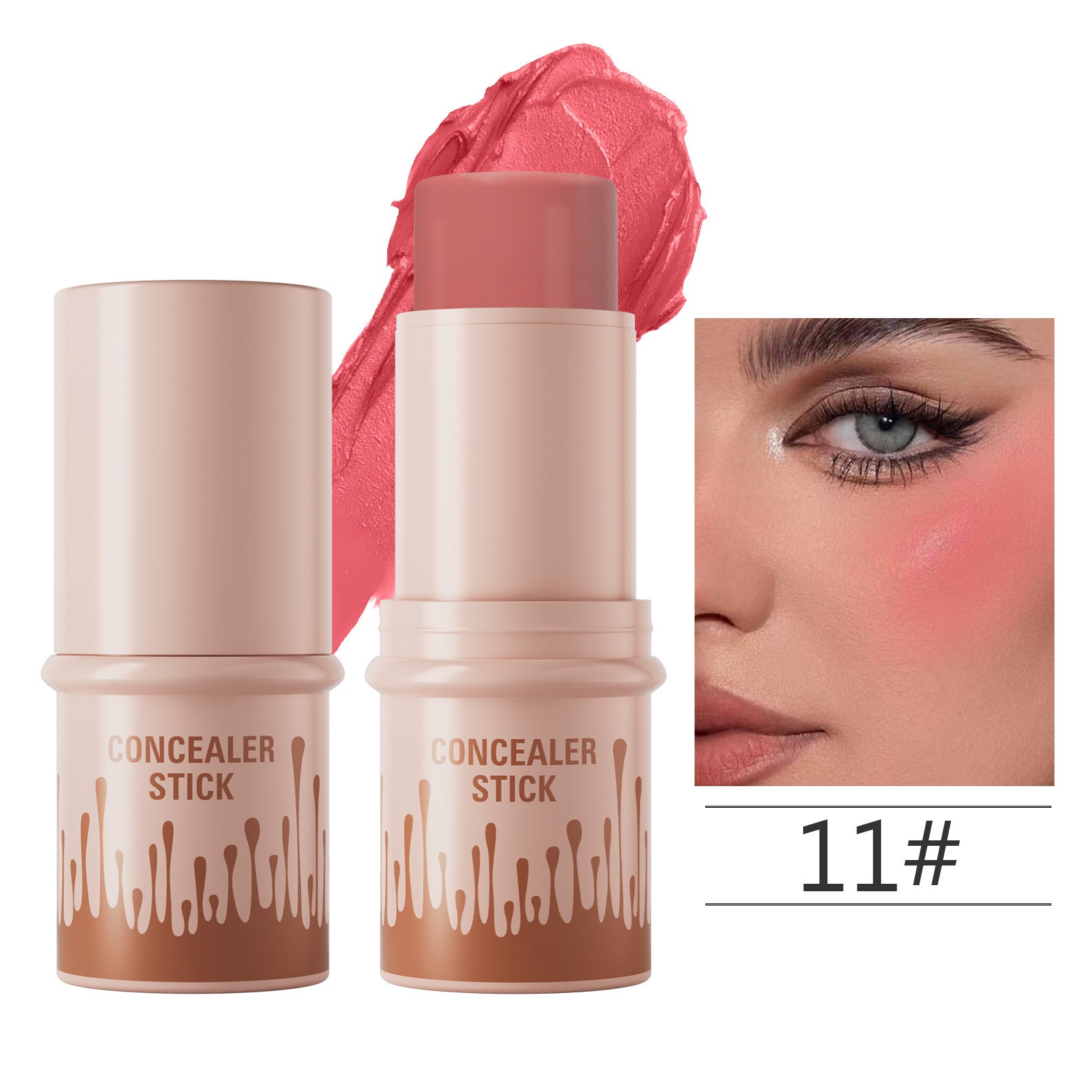 Highlight Contour Stick Stereo Face Decoration