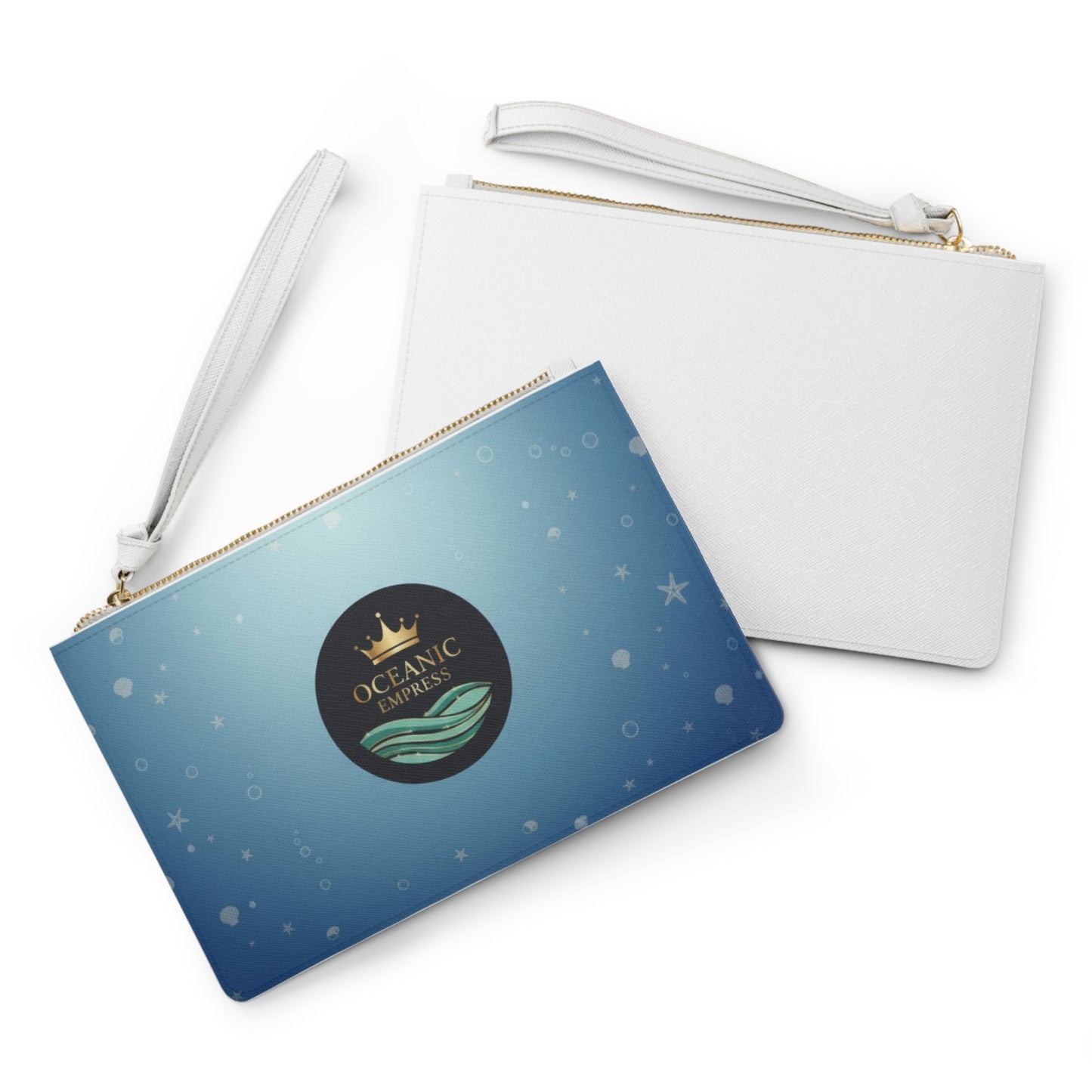Oceanic Empress Clutch Bag — Blue Mermaid Crown Wristlet