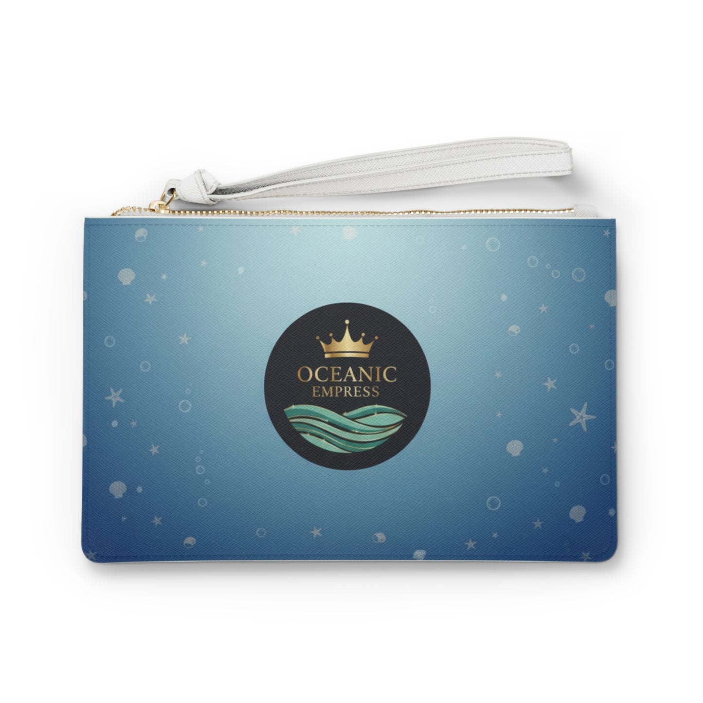 Oceanic Empress Clutch Bag — Blue Mermaid Crown Wristlet