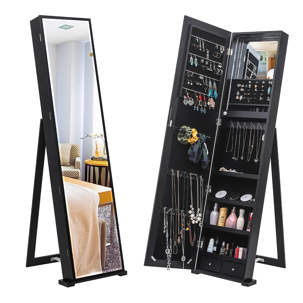 luxury mirror cabinet - jewelry storage and beauty solution