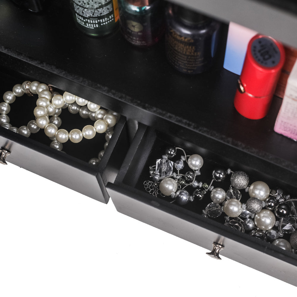 luxury mirror cabinet - jewelry storage and beauty solution