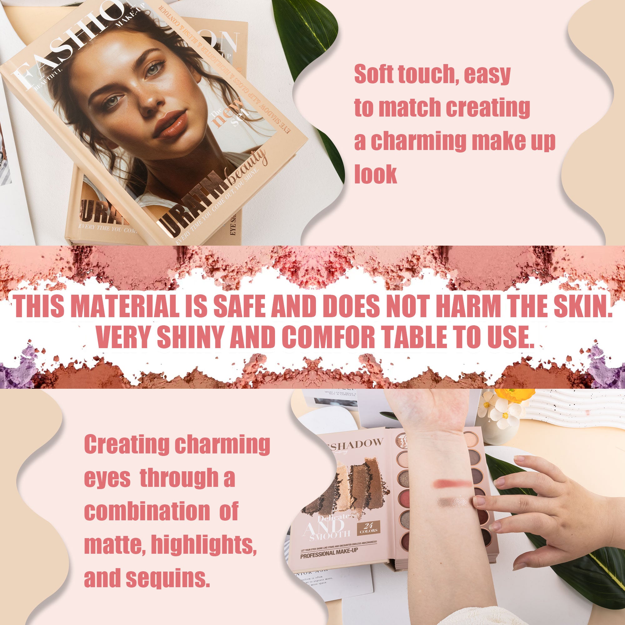 Professional Nude Makeup Palette Set, 67 Colors With Eyeshadow, Highlighter, Blush, Contour For Full Face Looks