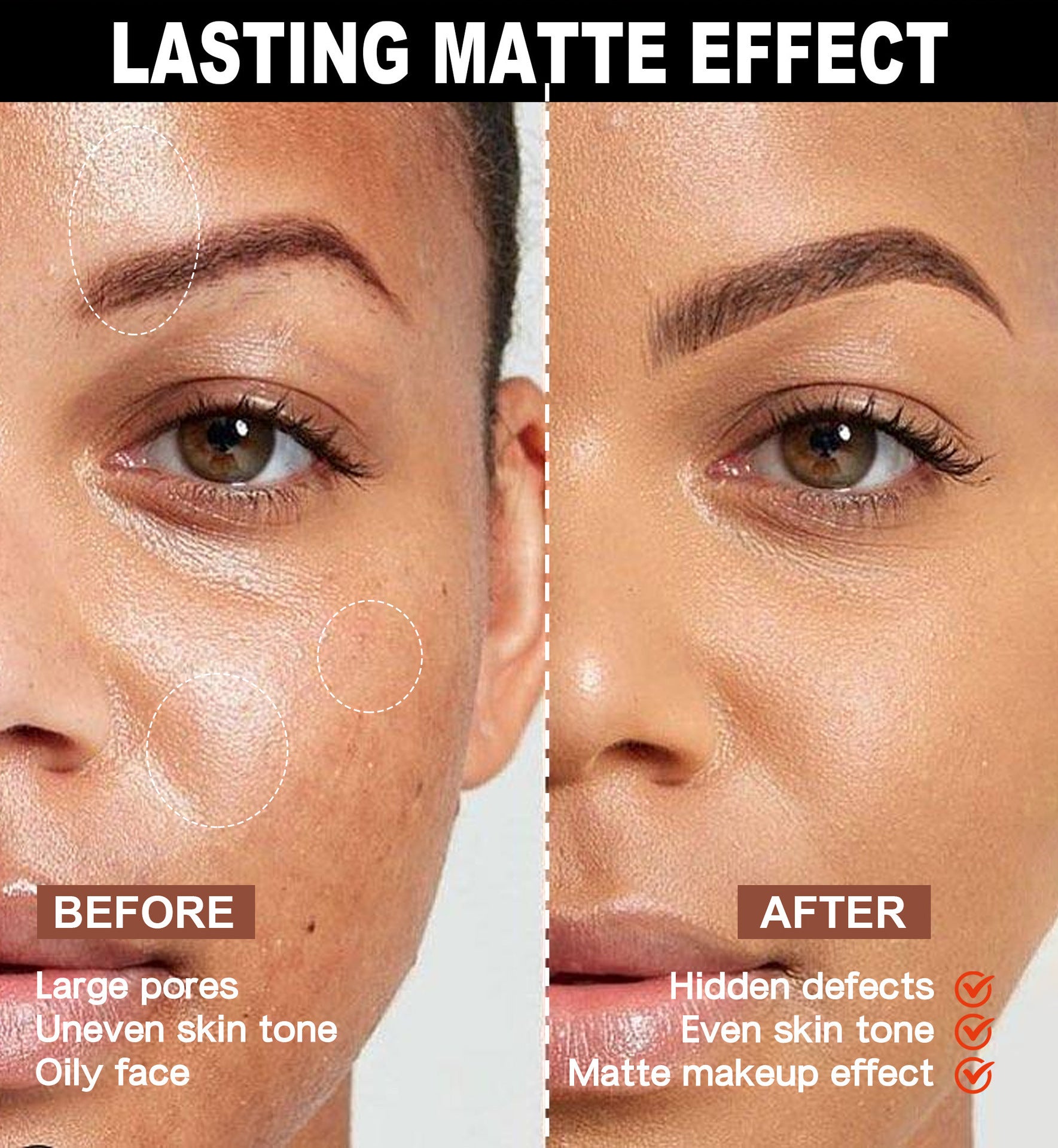 Matte Finish Powder Finishing Powder Long Lasting Smear-proof Makeup Waterproof