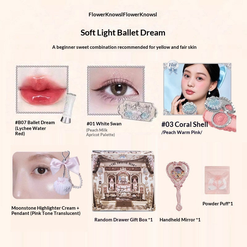 Lipstick Blush And Eyeshadow Palette Makeup Beauty Enhancing Gift Set