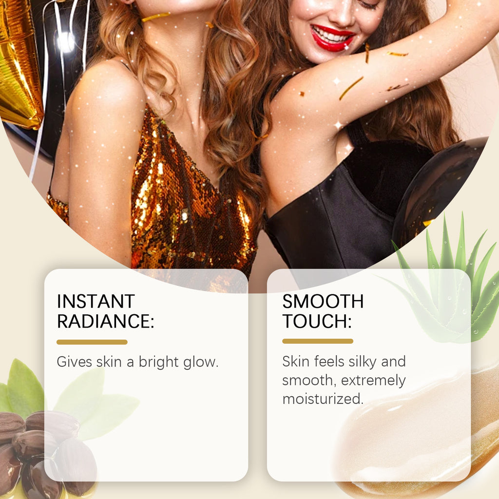 OceAura Antique Bronze Body Shimmer Oil, Shimmering Antique Bronze Liquid, Rose Gold Highlighter Oil, Waterproof Moisturizing Massage.