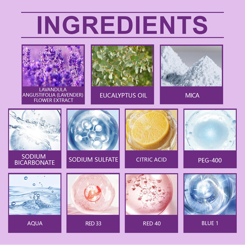 OceAura Lavender Shower Aromatherapy Tablets Relieve Physical Discomfort, Gently Cleanse And Moisturize The Skin, Leaving A Fresh Fragrance.