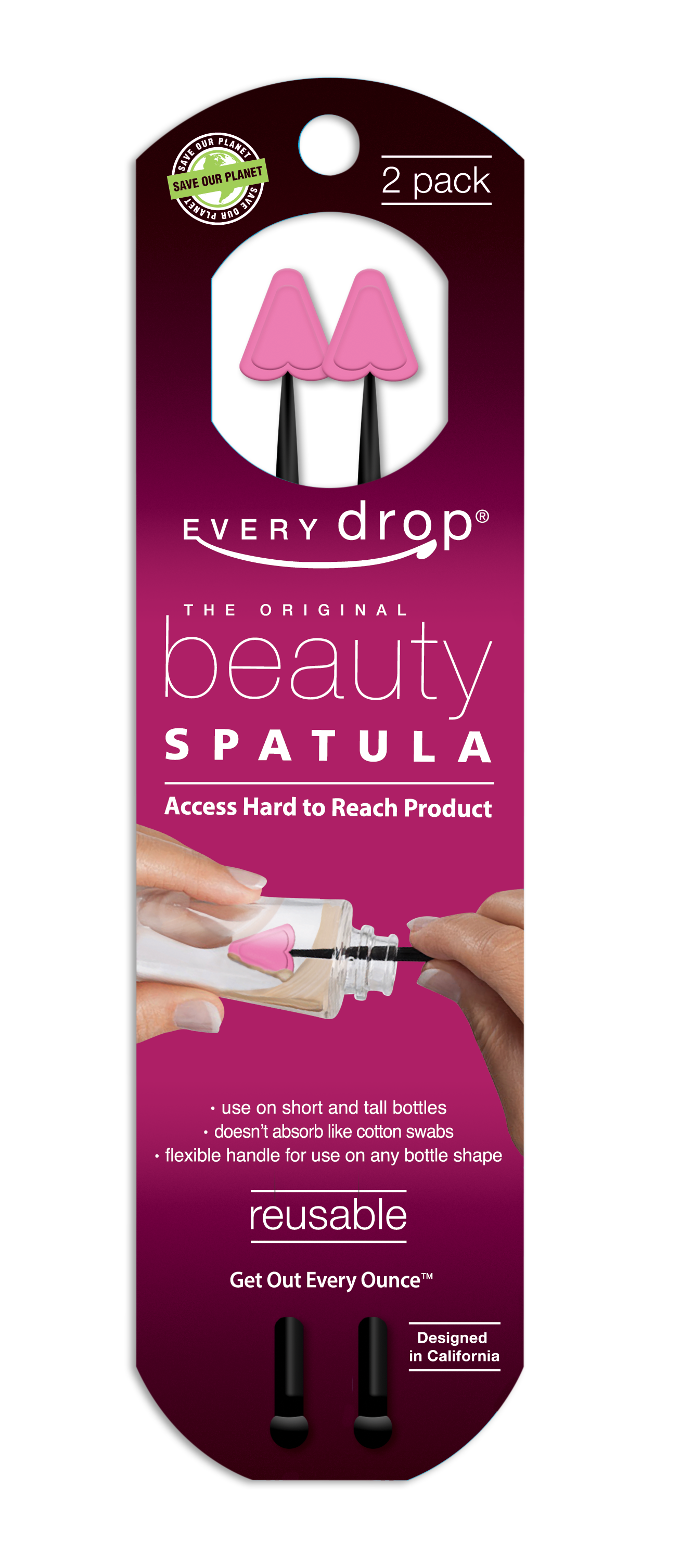 Every Drop Beauty Spatula - 2 pack
