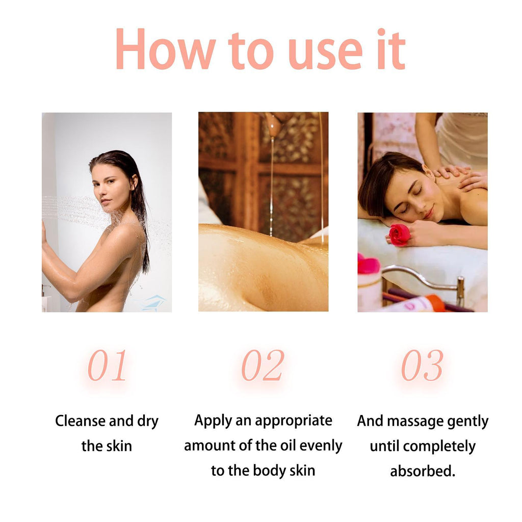 Peach Scented Body Oil Hydrating, Moisturizing, And Firming Massage Oil