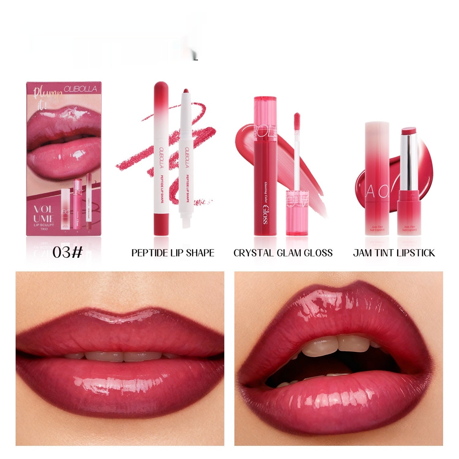 Makeup Set Eyeliner Dewy Lip Gloss