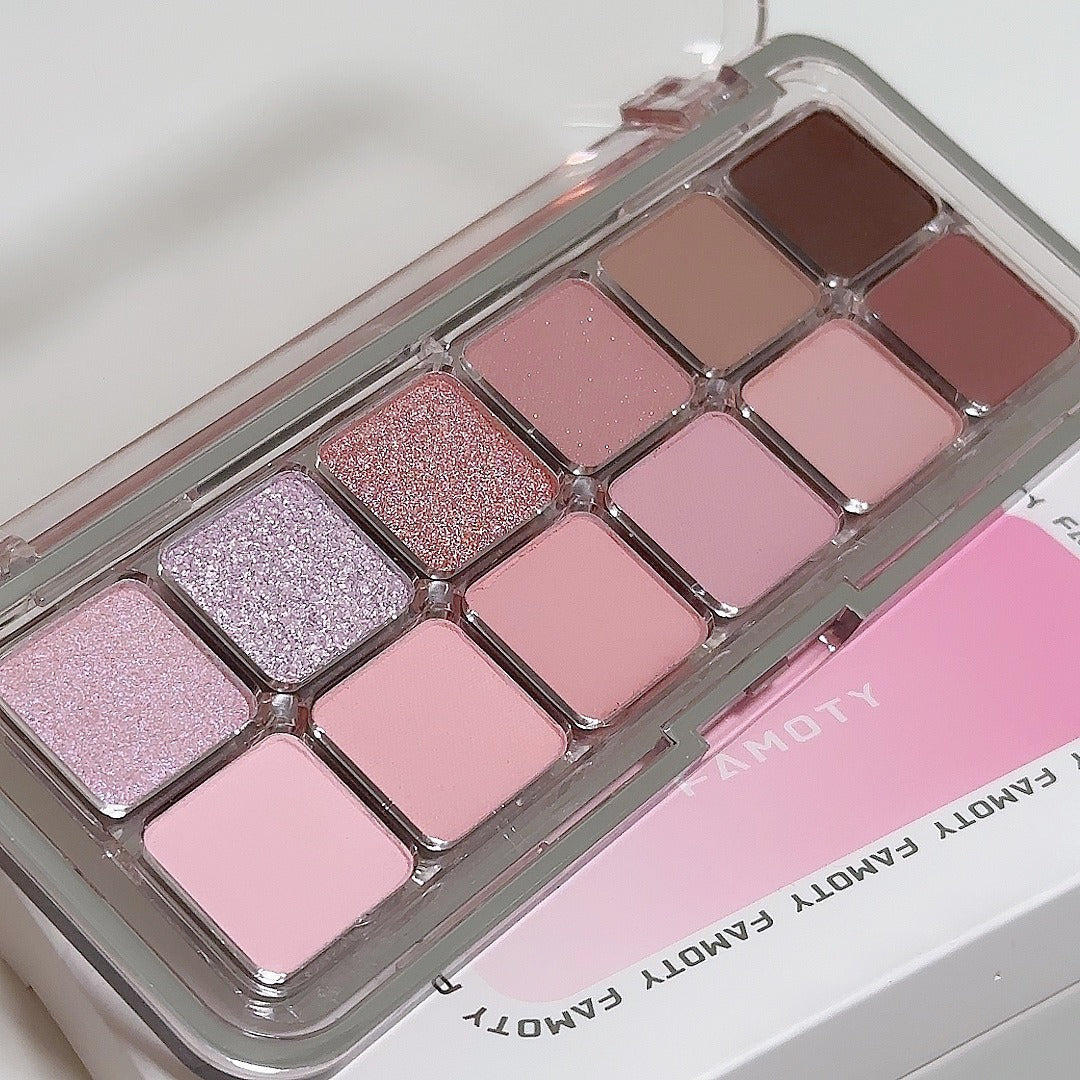 12-color Eyeshadow Palette Versatile Earth Tones Shimmer Matte