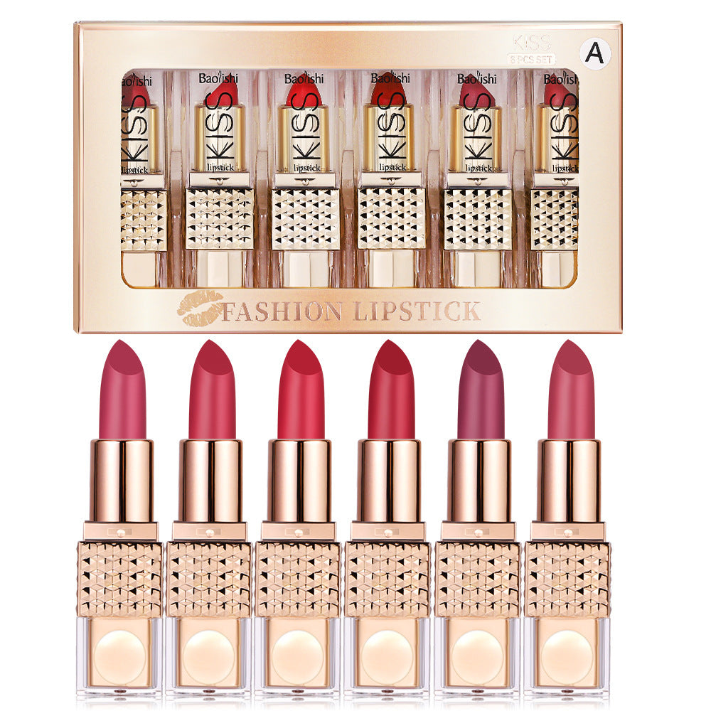 Universal Pearlescent Sequins Colorful Lipstick Kit