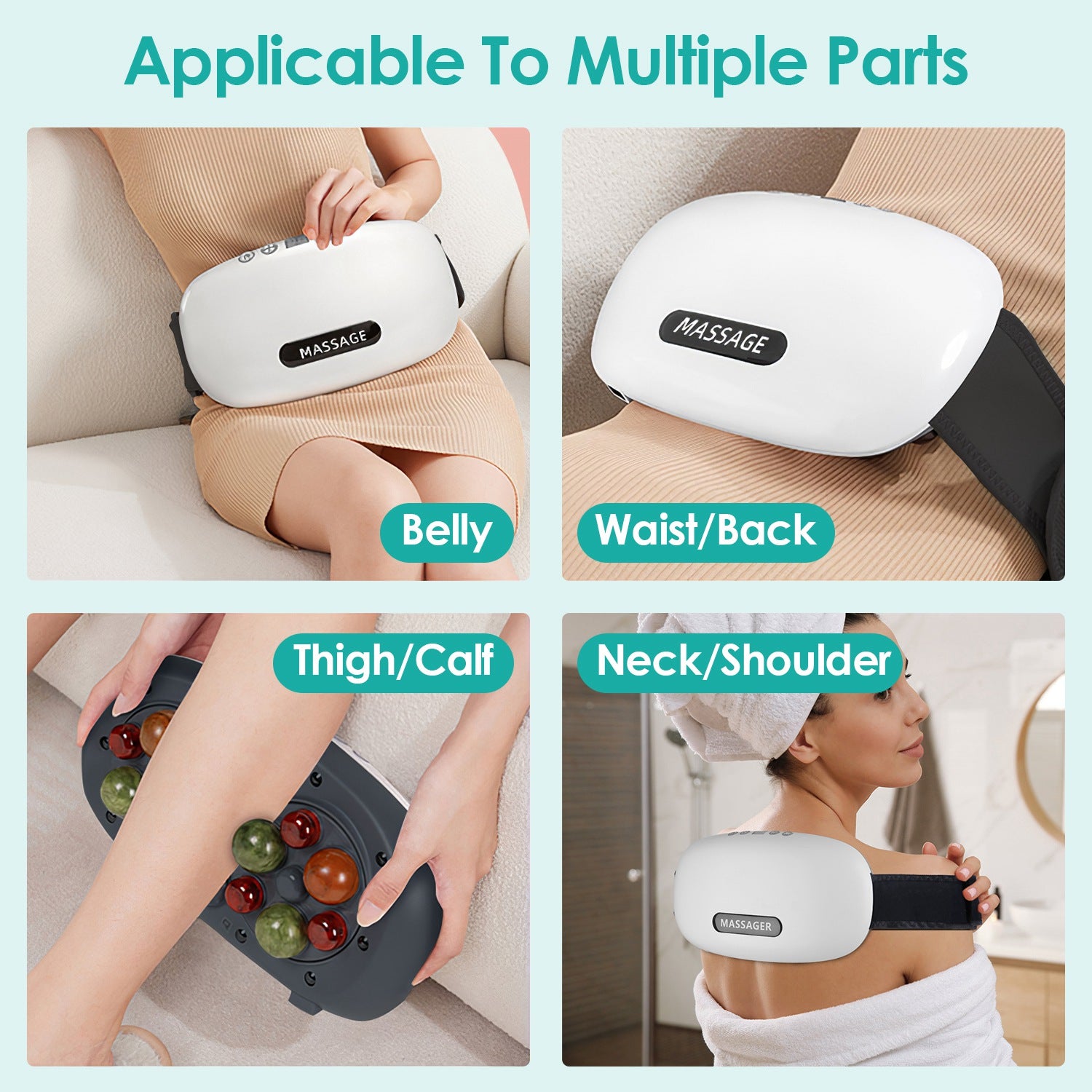 1Pc Abdominal Massager Anti Cellulite Remover Machine Electric Stomach Tummy Massager Automatic Bian Stone Kneading Massager With 5 Modes 3 Heat 3 Speeds 3 Timers For Belly Flattening Indigestion Stom