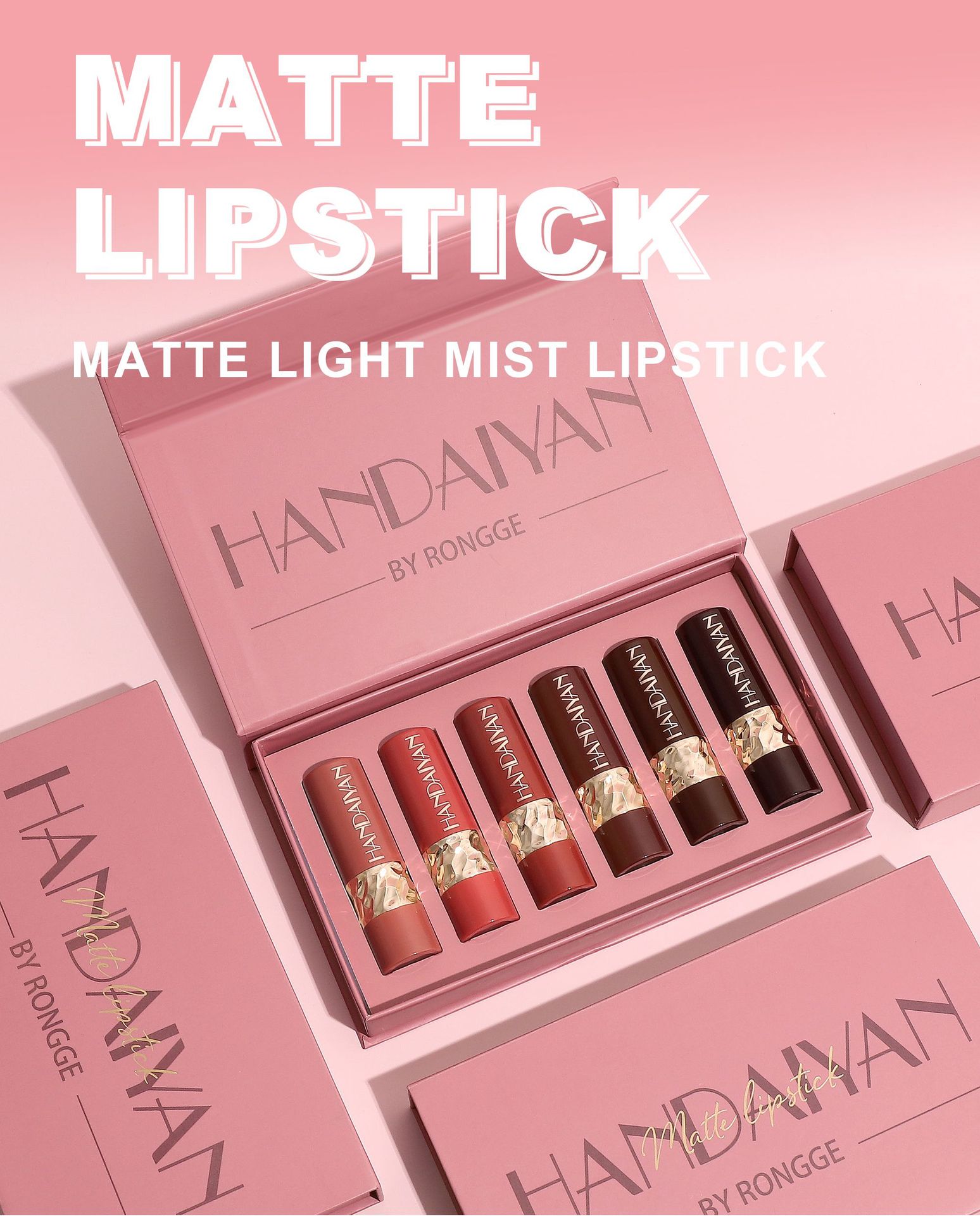 Matte Lipstick Set Natural Easy Color