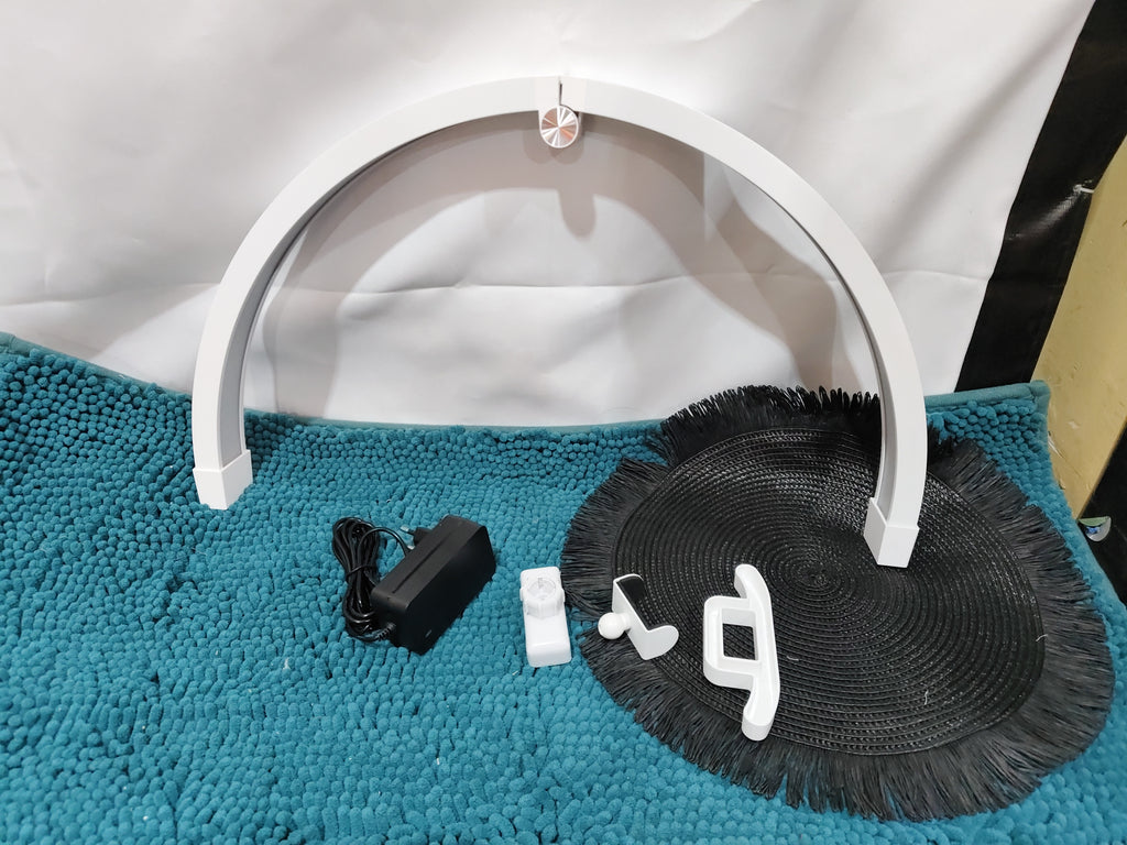 Nail Beauty Desktop Lamp Three-color Temperature Touch Control Half Moon U-shaped Fill Light