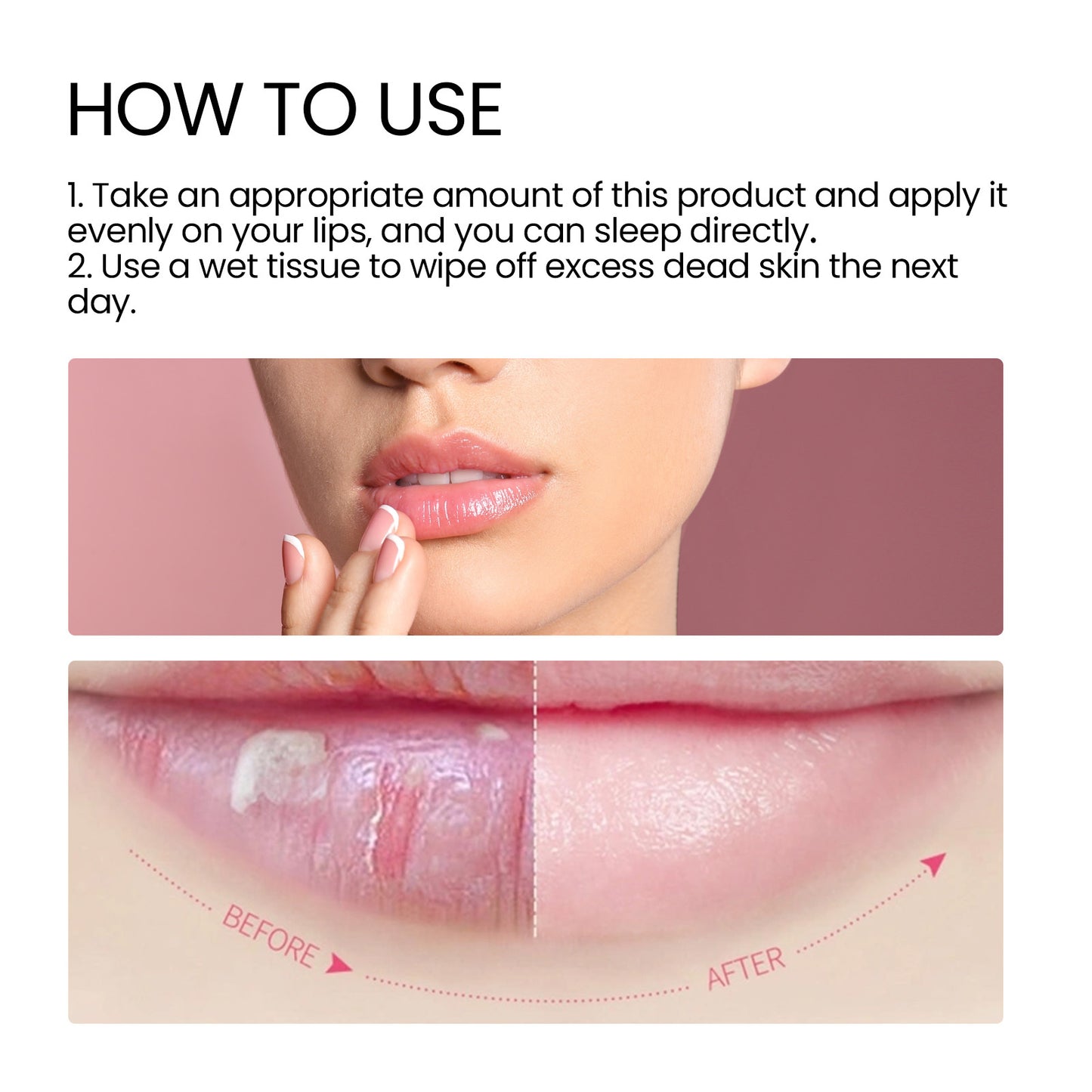 Moisturizing And Plump Lip Mask peach