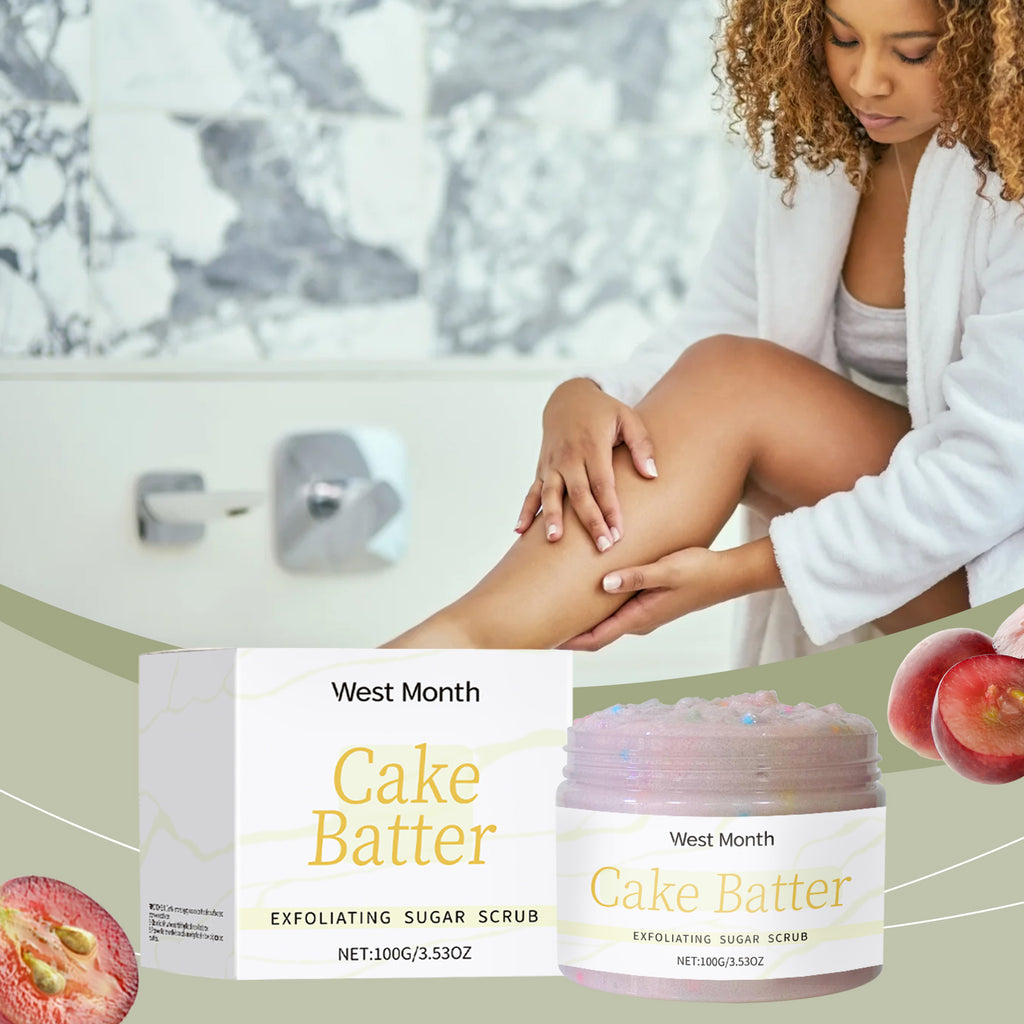 West Month Exfoliating Scrub, Gentle Exfoliating Dead Skin Hydrating Exfoliating Scrub