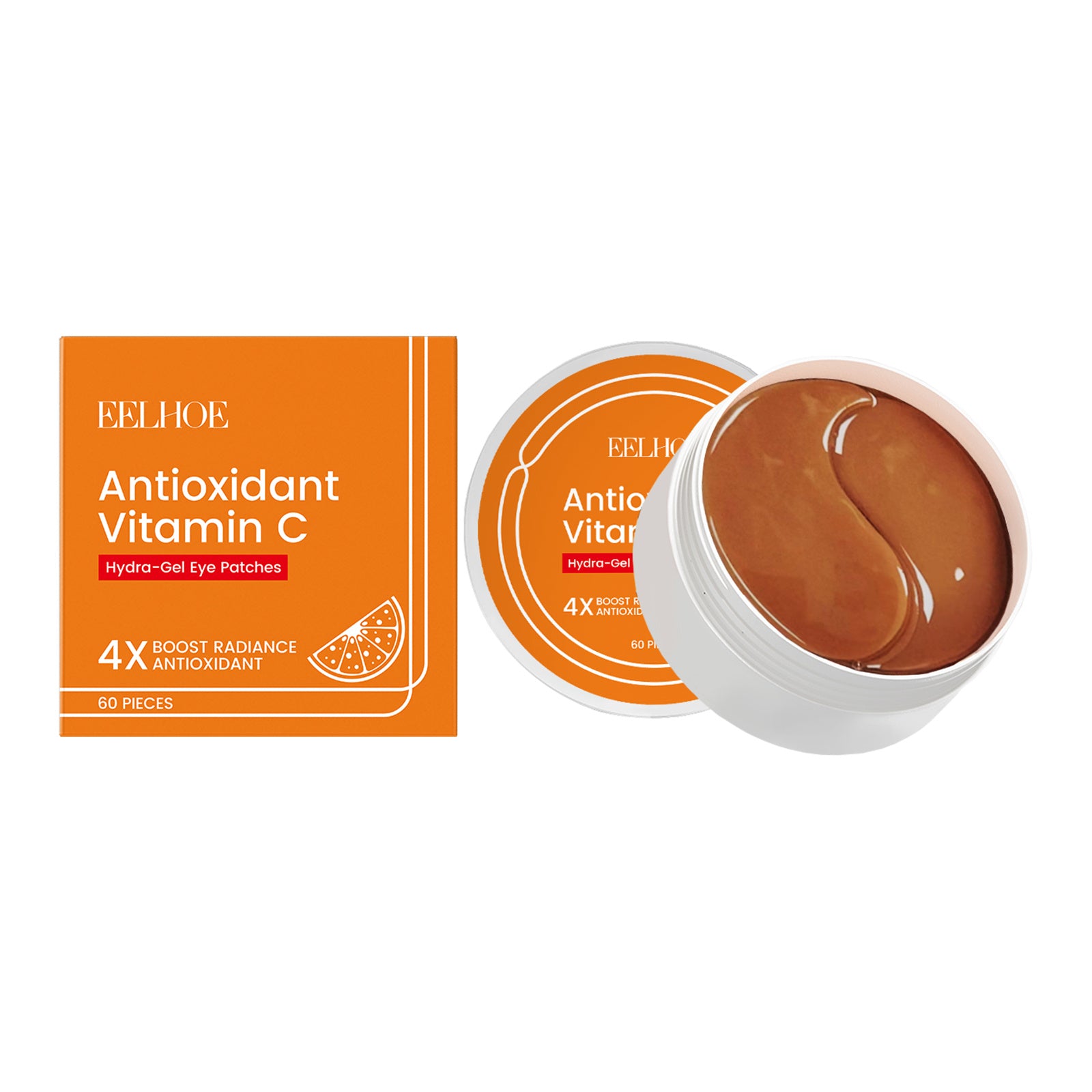 EELHOE Vitamin C Under Eye Patches For Dark Circles Care, Cooling, Moisturizing, Hydrating Eye Area Mask Patches
