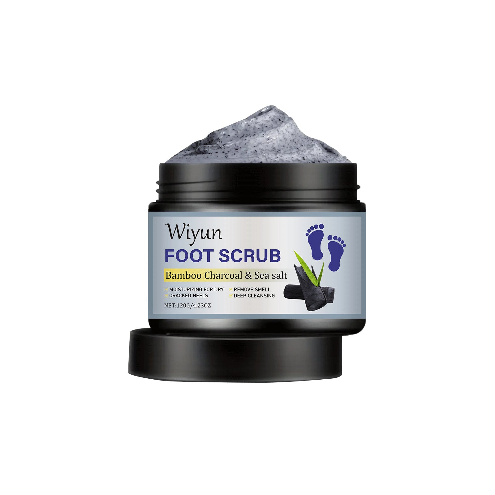 Bamboo Charcoal Sea Salt Foot Scrub