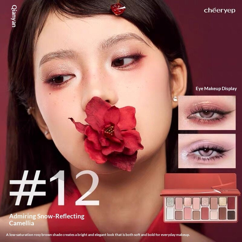 16-color Eyeshadow Palette Matte And Shimmer Finishes For Cosplay