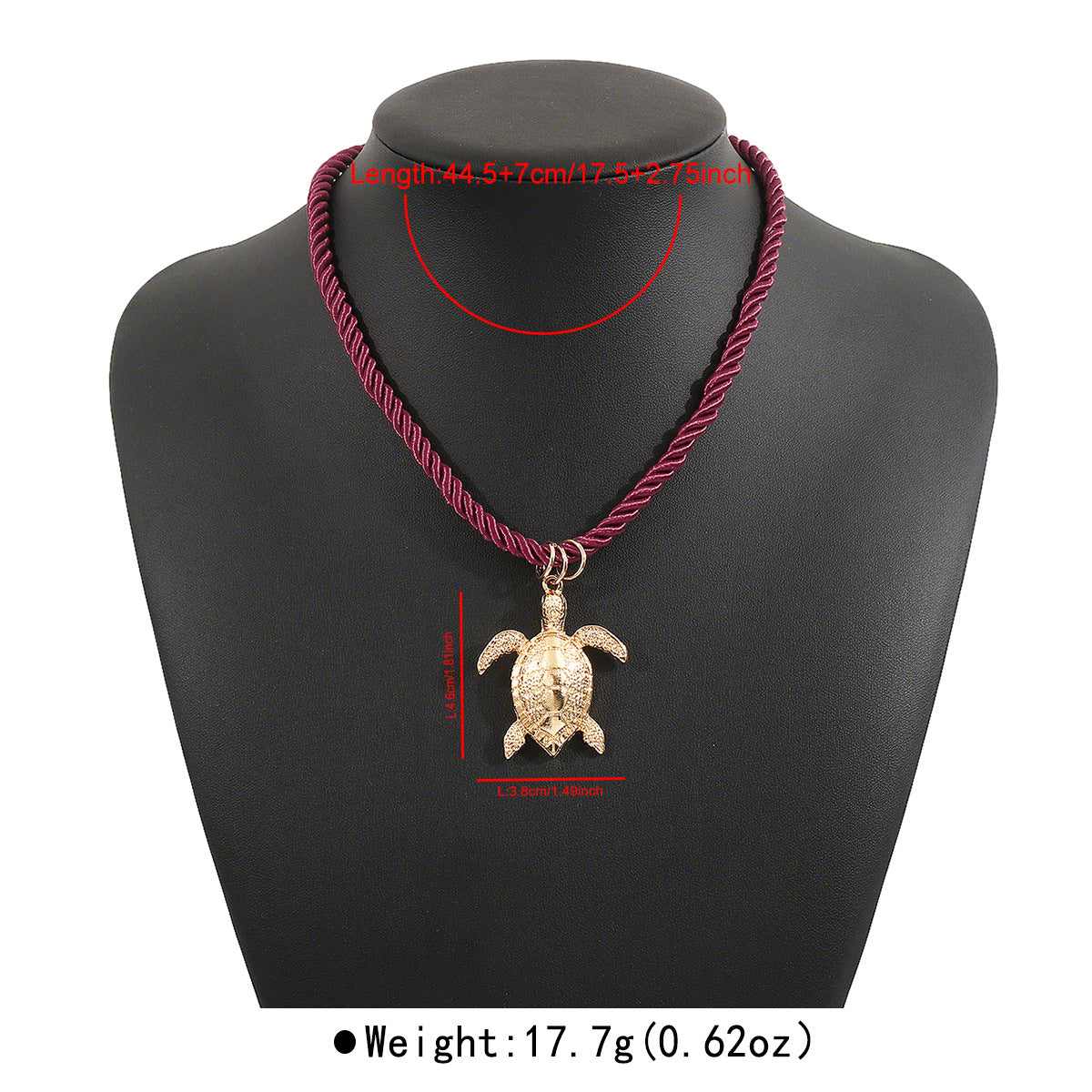 Ocean Wind Hand-knit Necklace