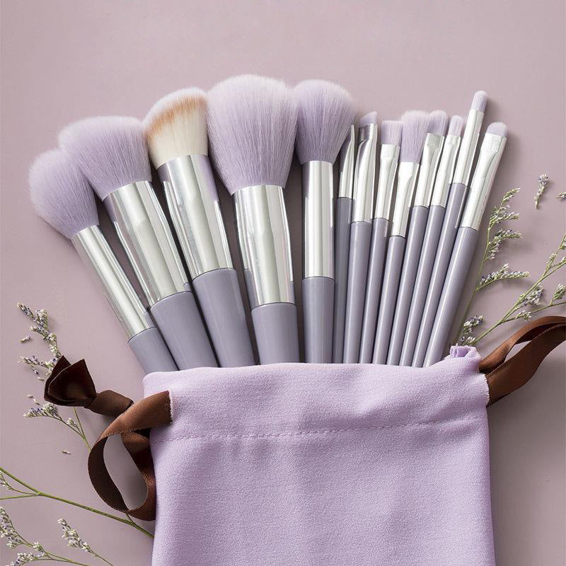 Purpleflower Holly Leaf 13 Makeup Brushes Super Soft Eye Shadow Brush Tool Outfit