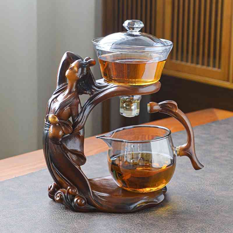Changqi Moon High Temperature Resistant Glass Automatic Tea Set