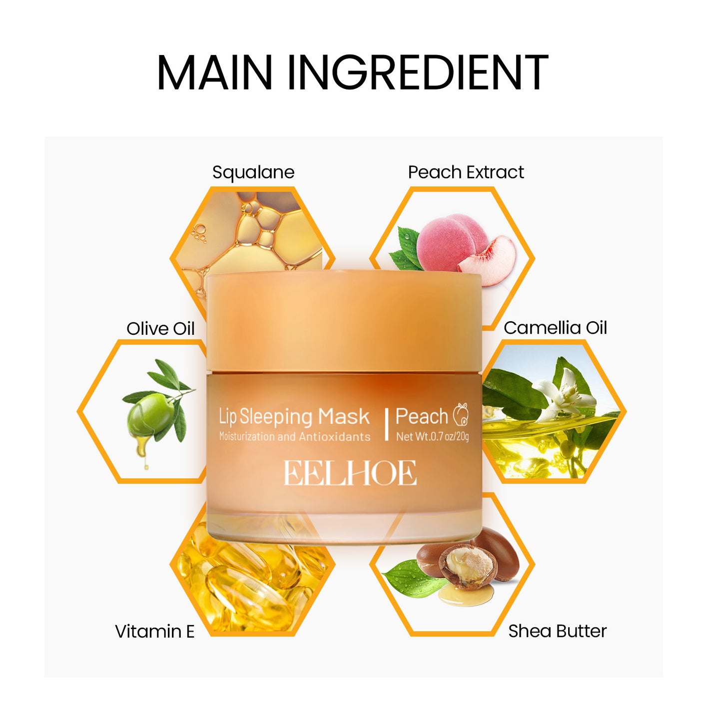 Moisturizing And Plump Lip Mask peach