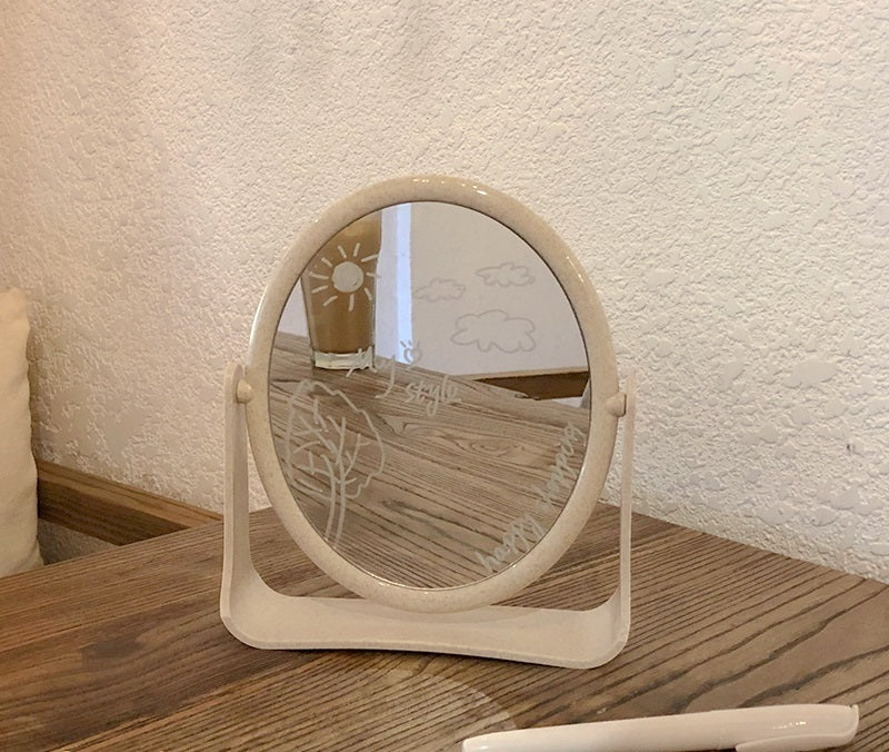 Chic Vanity Stand Mirror - portable beauty station