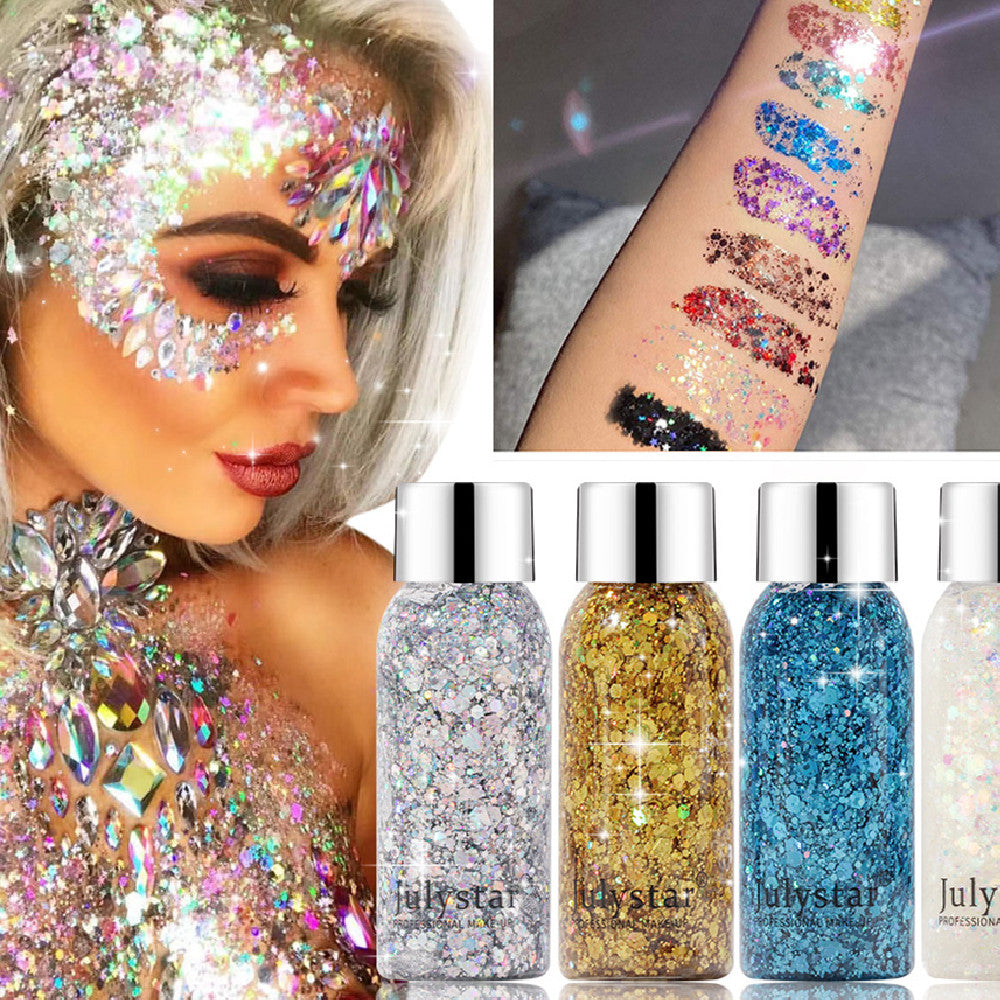 Beauty Colorful Stage Sequins Liquid Eye Shadow Facial Body Sequins