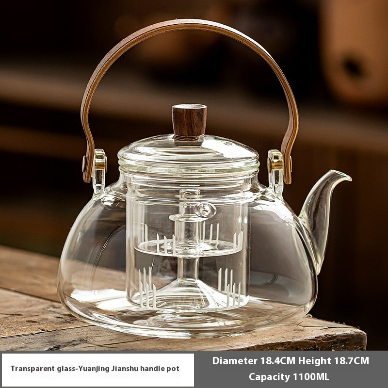 Glass Cooking Kettle Electric Ceramic Stove Household Tea Set Small Health Preservation Tea-boiling Stove Suit