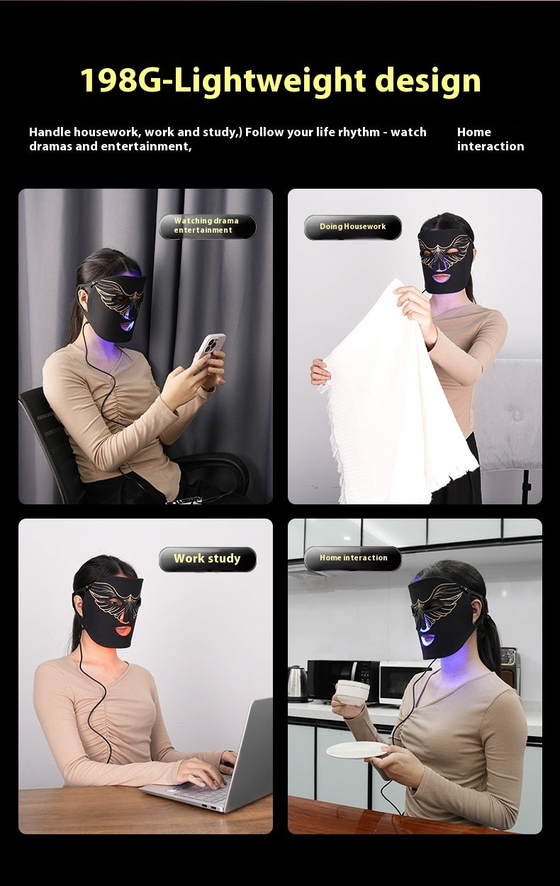 Red And Blue Everbright Bank Light Spectrum Mask Beauty Instrument