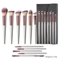 18 Champagne Makeup Brushes Suit High Quality Solid Wood Handle Beauty Tools
