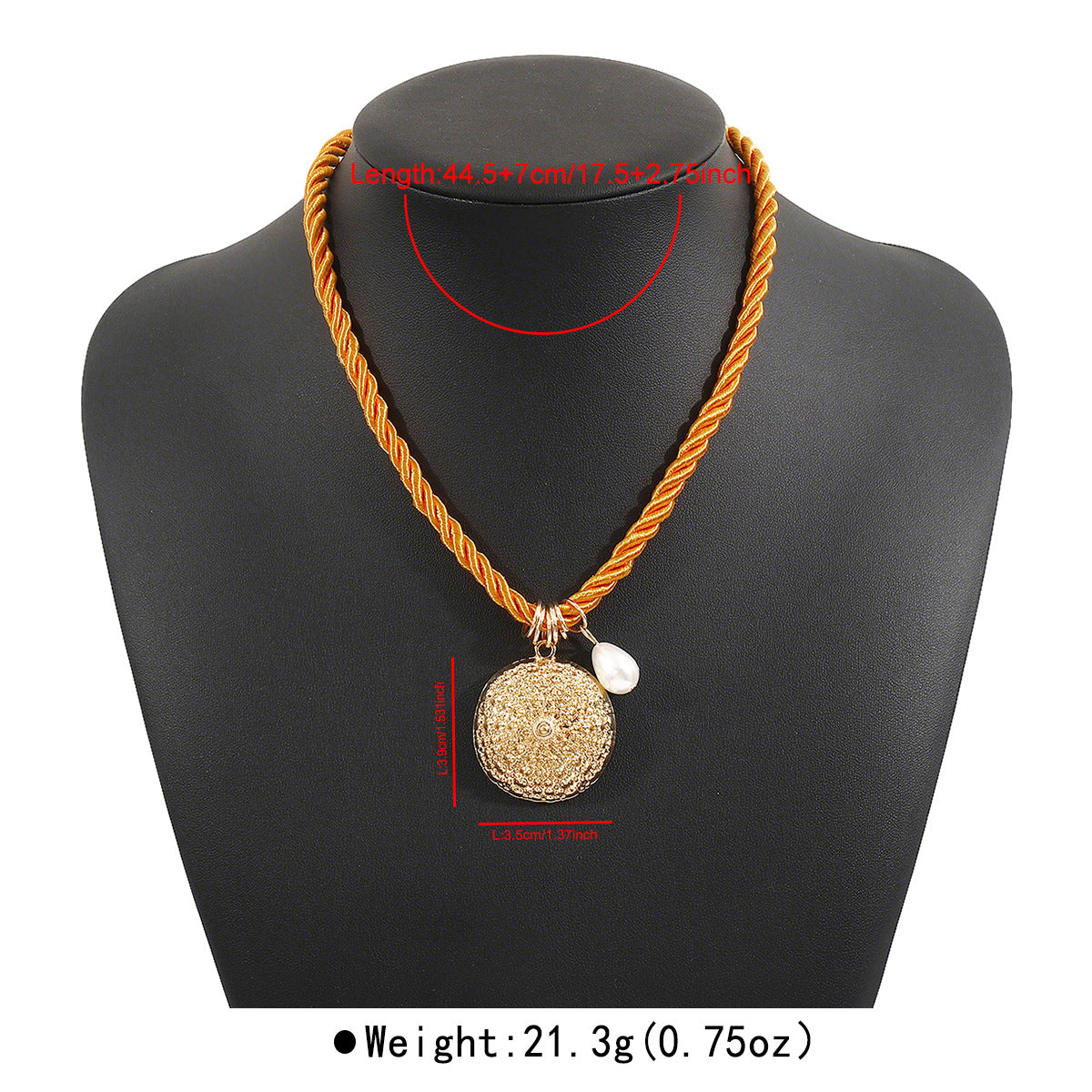 Ocean Wind Hand-knit Necklace