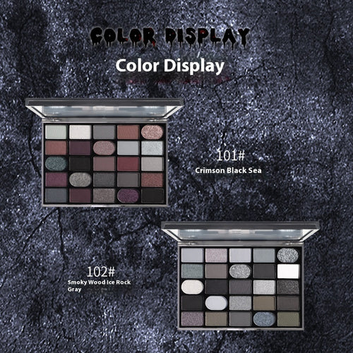 Cahill Dark Goth Eye Shadow Plate Multi-purpose Shimmer Matte Per Plate