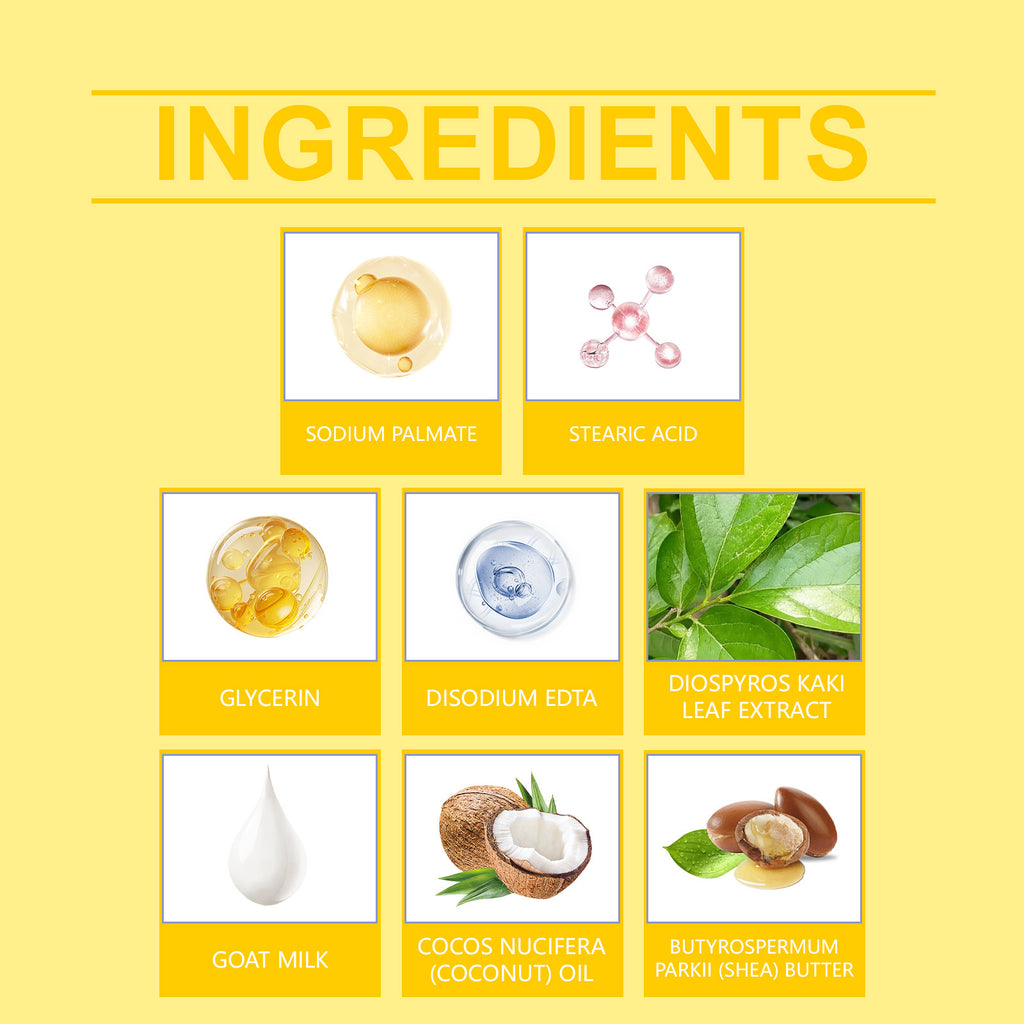 OceAura Persimmon Goat Milk Body Soap Moisturizing, Moisturizing, Gentle Cleansing, Fragrant, Softening, Skin Care Soap