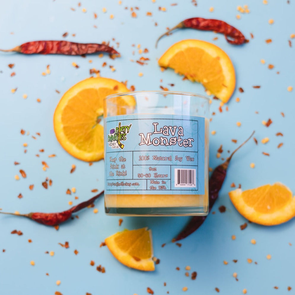 Dirty Dangles Hockey Candles - Lava Monster