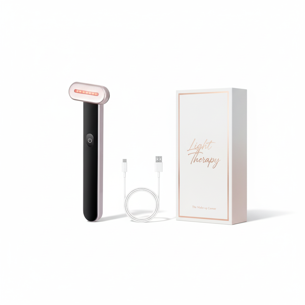 VEVOR Red Light Therapy Wand For Face, 7Color LED Facial Wand Red Light Therapy Device With Heatig Therapy Microcurrent Vibrating Massage, Portable LED Beauty Wand For Face, Neck