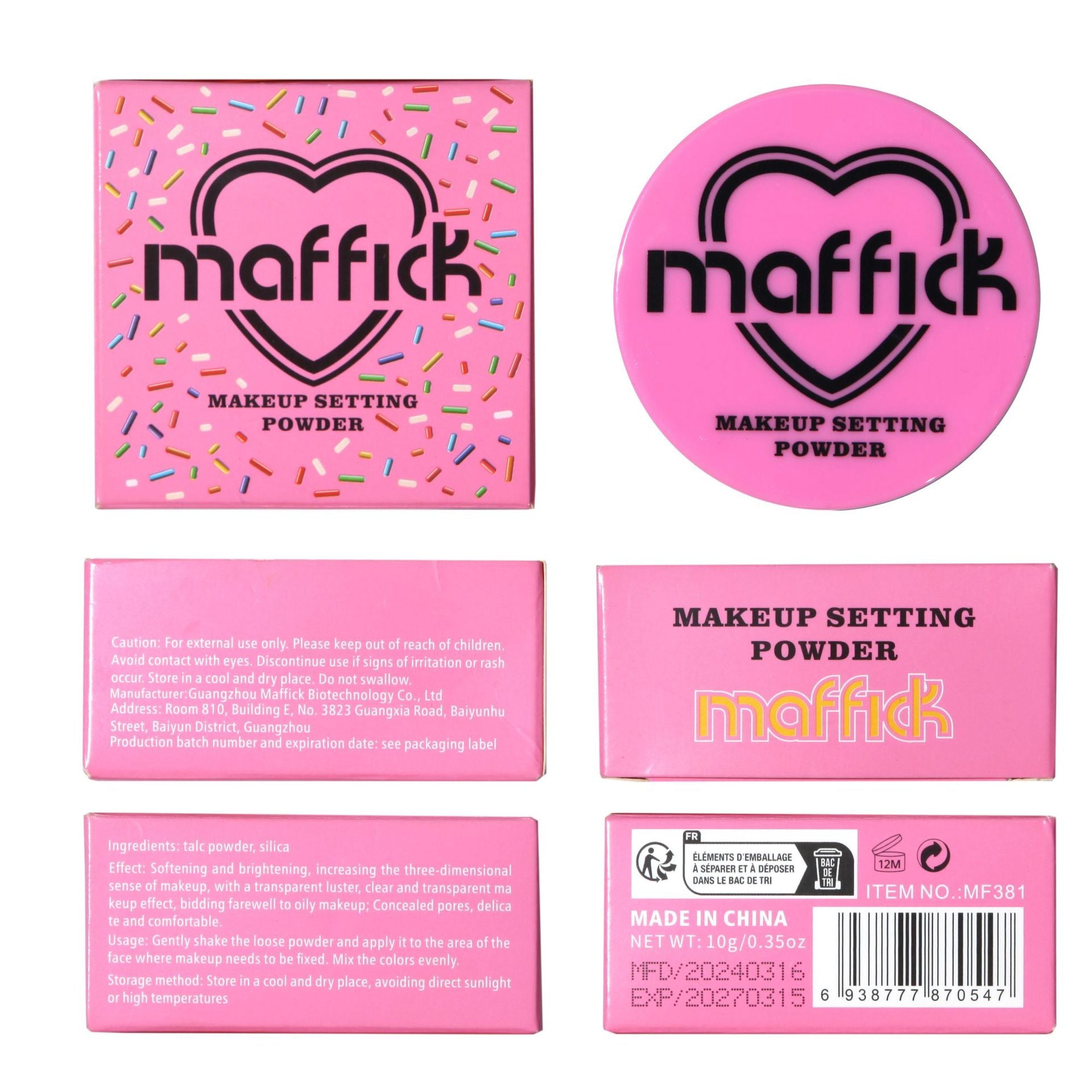 Finishing Loose Powder Delicate Skin-friendly Waterproof And Durable Brightening Concealer