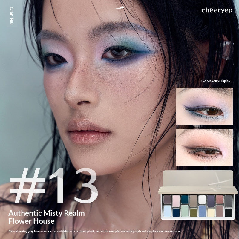 16-color Eyeshadow Palette Matte And Shimmer Finishes For Cosplay