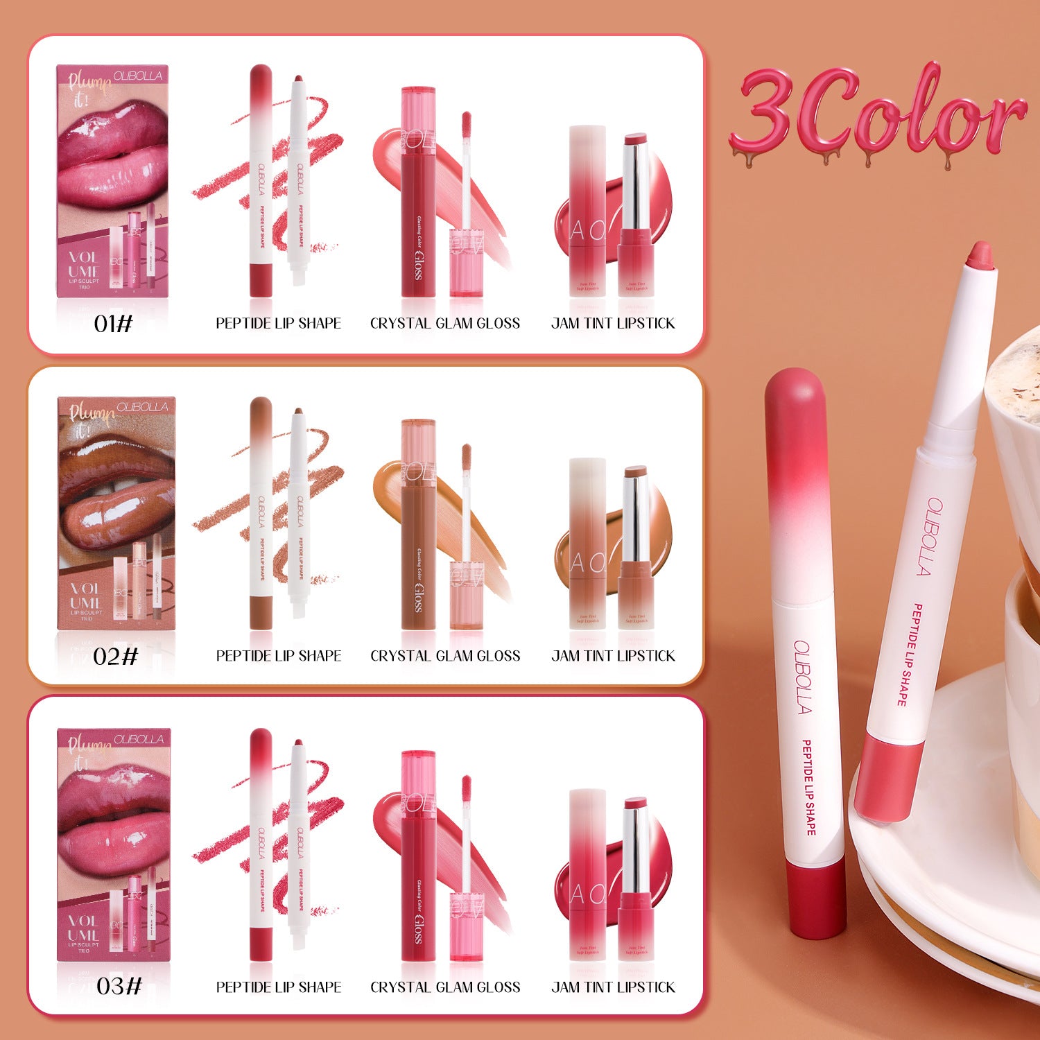 Makeup Set Eyeliner Dewy Lip Gloss