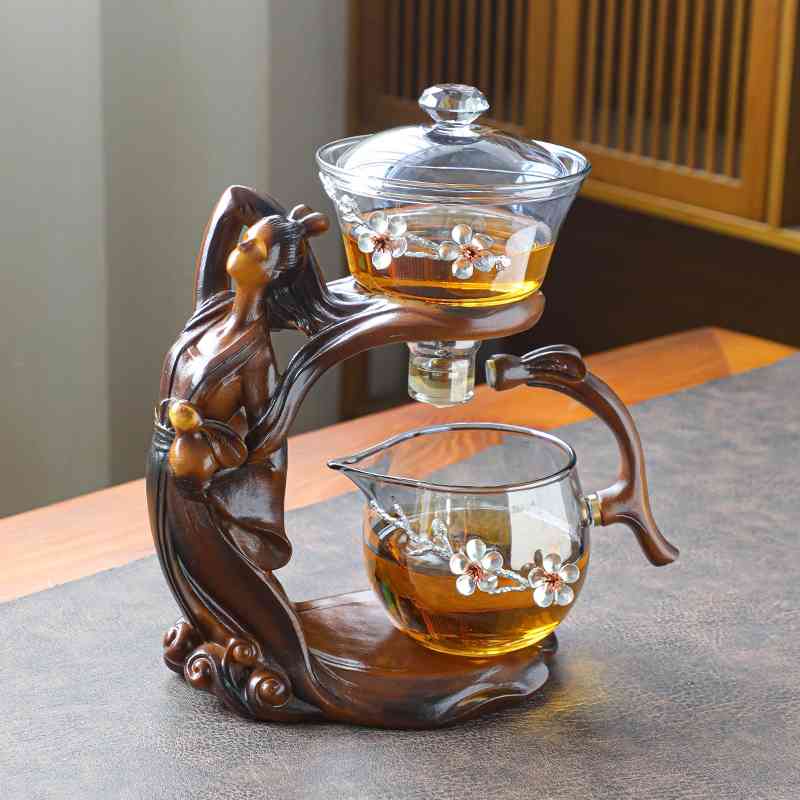 Changqi Moon High Temperature Resistant Glass Automatic Tea Set