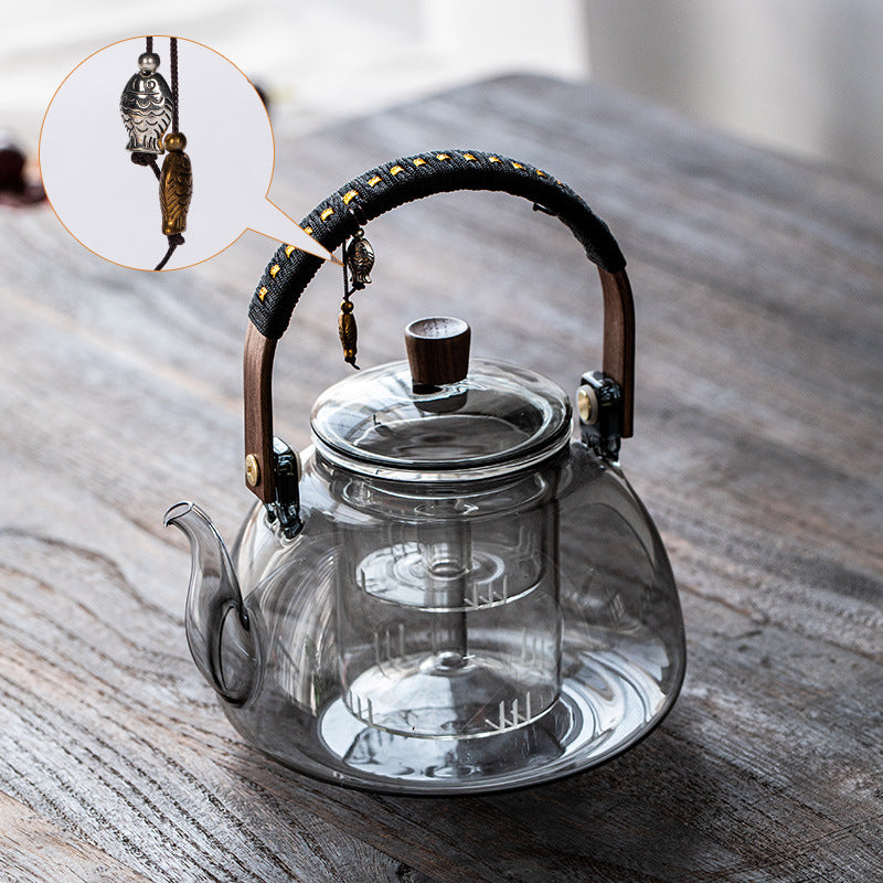 Glass Cooking Kettle Electric Ceramic Stove Household Tea Set Small Health Preservation Tea-boiling Stove Suit