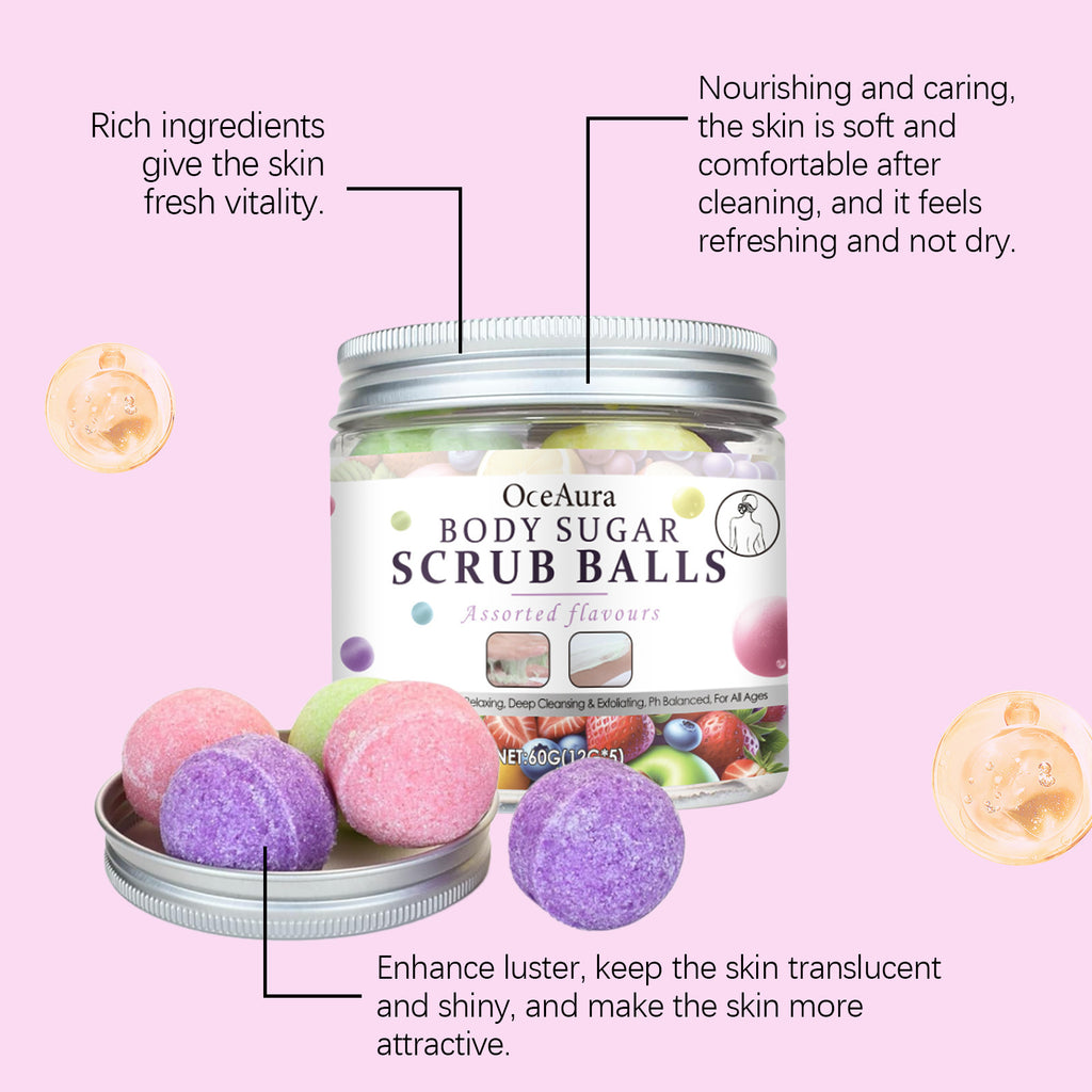 OCEAURA Exfoliating Dull Polish Bead Gentle Cleansing Care Silky Skin Soft Moisturizing Dull Polish Bead